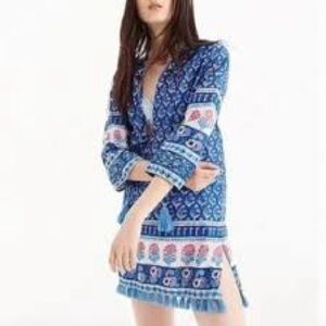 J. Crew Blue and Pink Tunic/Cover Up